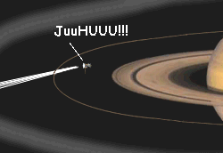 Cassini reist durch die Ringe!