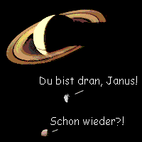 Saturn's Monde Janus und Epimetheus