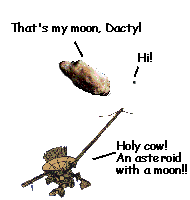 Galileo meets Ida and its moon, Dactyl